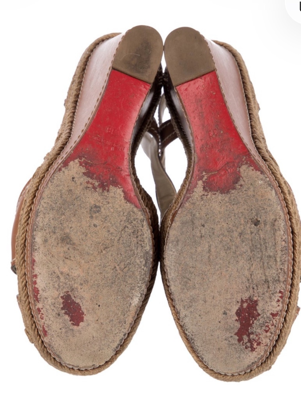 Christian Louboutin leather wedges - Picture 5 of 5